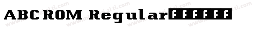ABCROM Regular字体转换